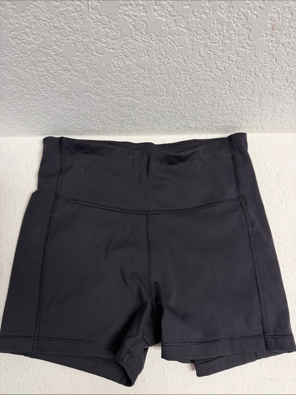 Athleta Black High-Rise Shortie Bike Shorts S